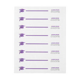 Púrpura negrita Graduación de tapón en torno a eti