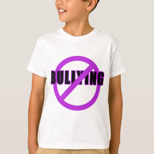 Púrpura NINGUNAS camisetas y botones QUE TIRANIZA