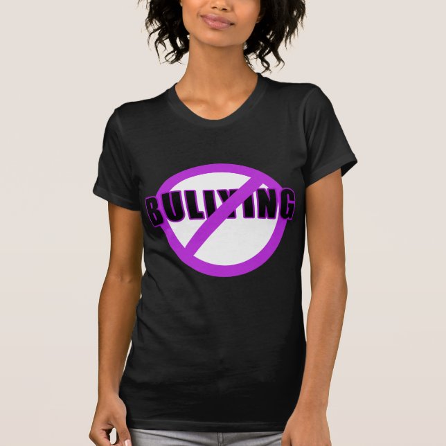 Púrpura NINGUNAS camisetas y botones QUE TIRANIZAN (Anverso)