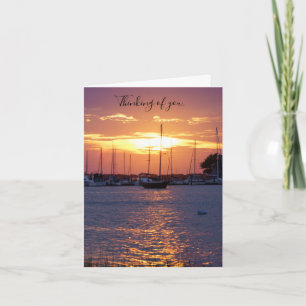 Púrpura Passion Sunset Pensando En Tu Tarjeta