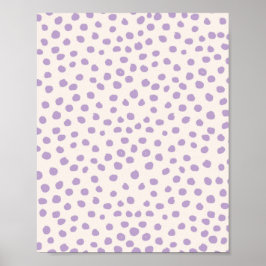 Púrpura puntos Preppy Puntos modernos de impresión