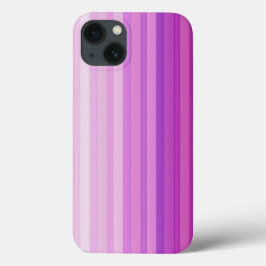 Púrpura rayas rosadas Patrón Funda para iPhone X