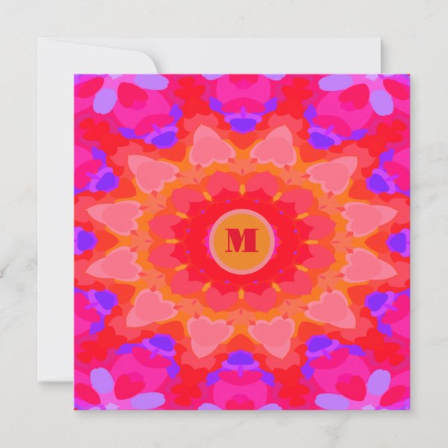 Púrpura, rosa y Naranja (Anverso)