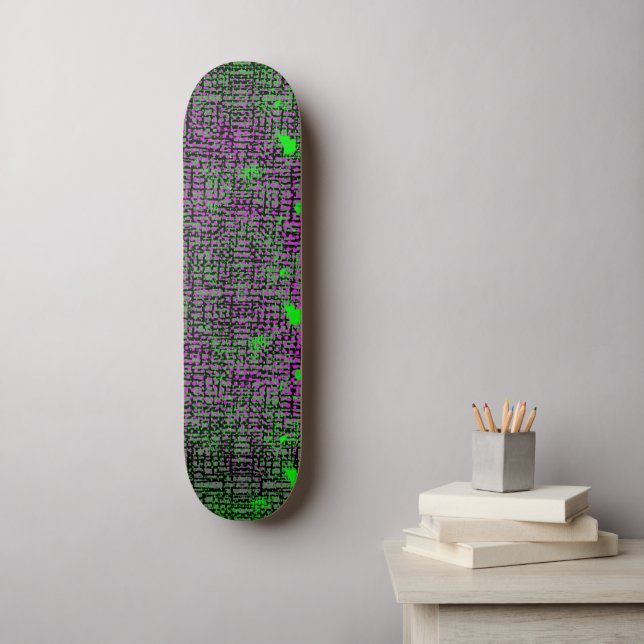 Púrpura Skateboard (Arte de la pared)