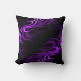 Púrpura sobre almohada negra de "humo"