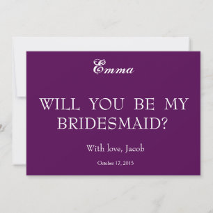 Púrpura Swiler Serás Mi Invitación De La Novia