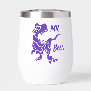 Púrpura Trex el jefe Dino