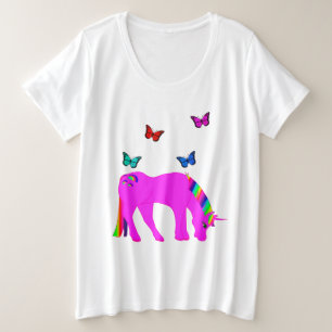 Púrpura Unicornio y mariposas más tamaño, ZKOA