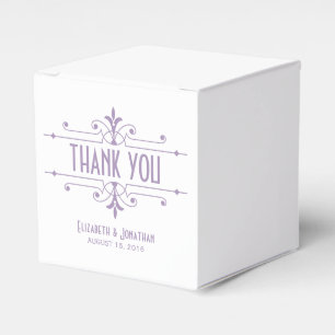 Púrpura v2 Cajas de Favor Ornamental de abatimient