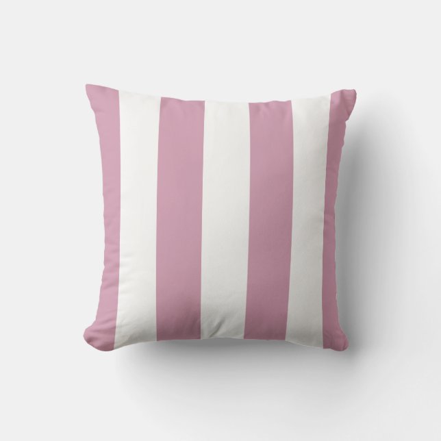 Púrpura y almohada de raya blanca de orquídeas tur (Anverso)