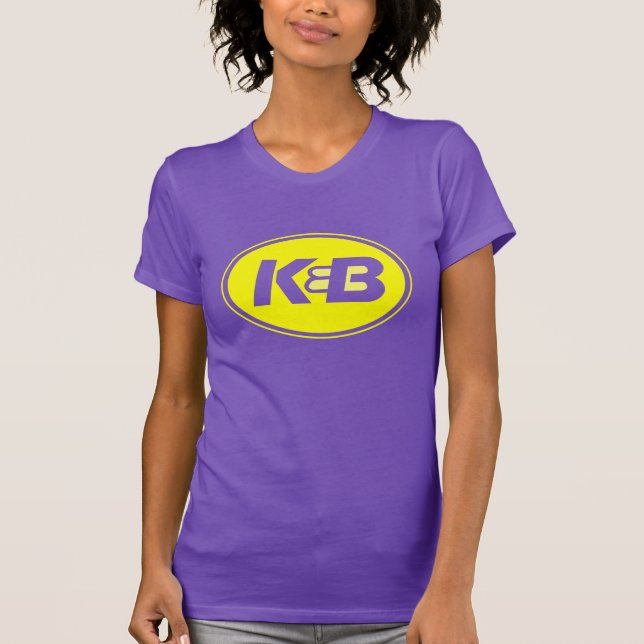 ¡Púrpura y camiseta del oro K&B para las mujeres! (Anverso)