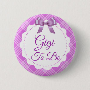 Púrpura y doblar gran Gigi para ser botón