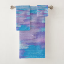 Púrpura y remolino azul