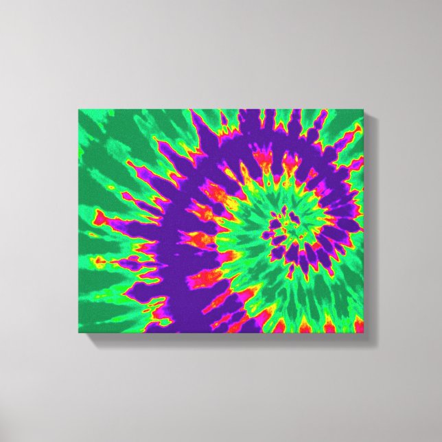 Púrpura y verde tinte 14"x11" Arte (Anverso)