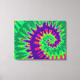 Púrpura y verde tinte de tejas 24"x18" Arte