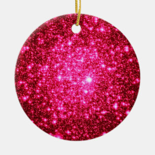 Purpurina Astral Ornamentos de Navidad Rosado Cali