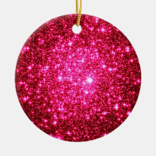 Purpurina Astral Ornamentos de Navidad Rosado Cali (Frente)