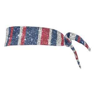 Purpurina azul blanco rojo patriota franjas de vid