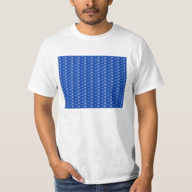 Purpurina azul de camiseta (Anverso)