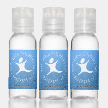 Purpurina azul del Día Mundial del Niño Feliz