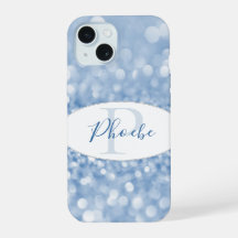 Purpurina azul personaliza a Samsung Galaxy Funda