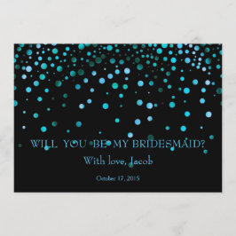 Purpurina azul usted será mi invitación de la dama