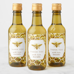 purpurina bee gracias etiqueta del vino