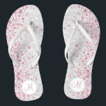 Purpurina blanco y sandalias de rodadura de diaman<br><div class="desc">Hermoso y muy elegante apariencia Flip Flop Shoes con diamantes falsos de color rosa sobre un falso fondo purpurina blanco listo para que usted lo personalize con su inicial. ⭐ Este Producto es 100% Personalizable. *****Haga clic en el BOTÓN PERSONALIZAR para añadir, borrar, mover, cambiar de tamaño, girar, etc..cualquiera de...</div>