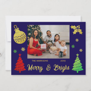 Purpurina chisporroteante árbol de Navidad foto de