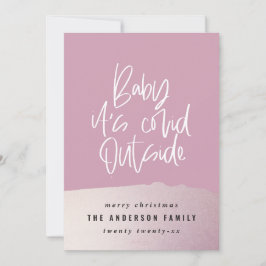 Purpurina con clase bebe sus Navidades al aire lib