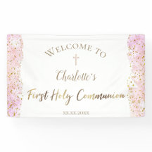 purpurina de acuarela rosa | Primera pancarta comu