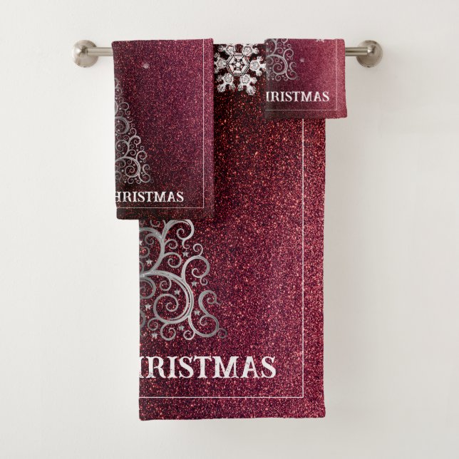 Purpurina de árbol de Navidad y copos de nieve | R (In situ)