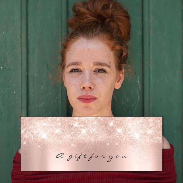 Purpurina de certificado de regalo Spark Gray Make (Gift Certificate Glitter Spark Gray Makeup Small)