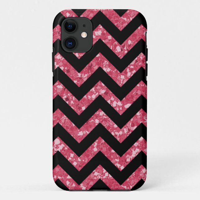 Purpurina de Chevron Look Funda para iPhone 5 BT (Reverso)