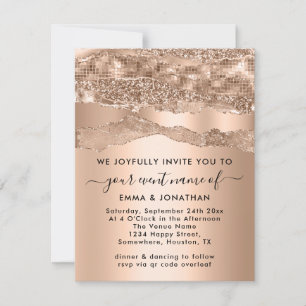 Purpurina de código QR fronteras de Rosa Rubor