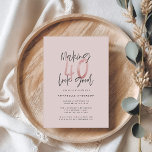 Purpurina de color rosa y moderno 40 años<br><div class="desc">Hacer que 40 se vea bien como una invitación de cumpleaños de purpurina muchacha rosada. Diseño monocromo de texto de escritura moderna. Parte de una colección.</div>