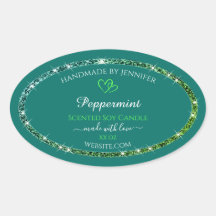 Purpurina de etiquetas de productos verdes Verde a