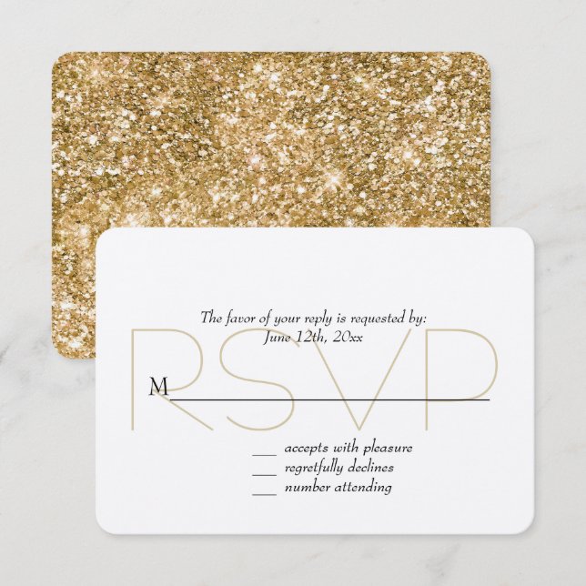 Purpurina de Faux Gold RSVP (Anverso / Reverso)