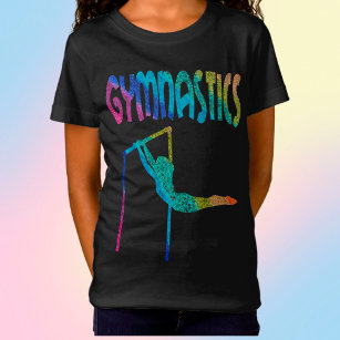 Purpurina de gimnasia camiseta de barras asimétric