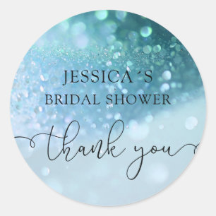 Purpurina de glamour moderno Pegatina redondo clás