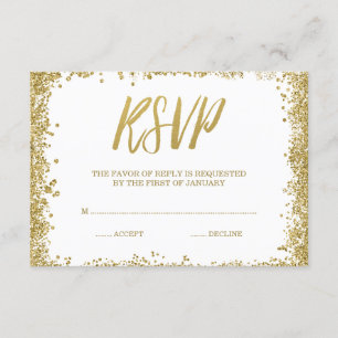 Purpurina de imitación de oro blanco RSVP