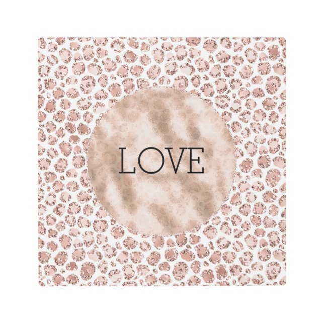 Purpurina de impresión de leopardo Rubor de cream  (Anverso)