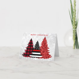 Purpurina de la Línea Roja del Árbol de Navidad de