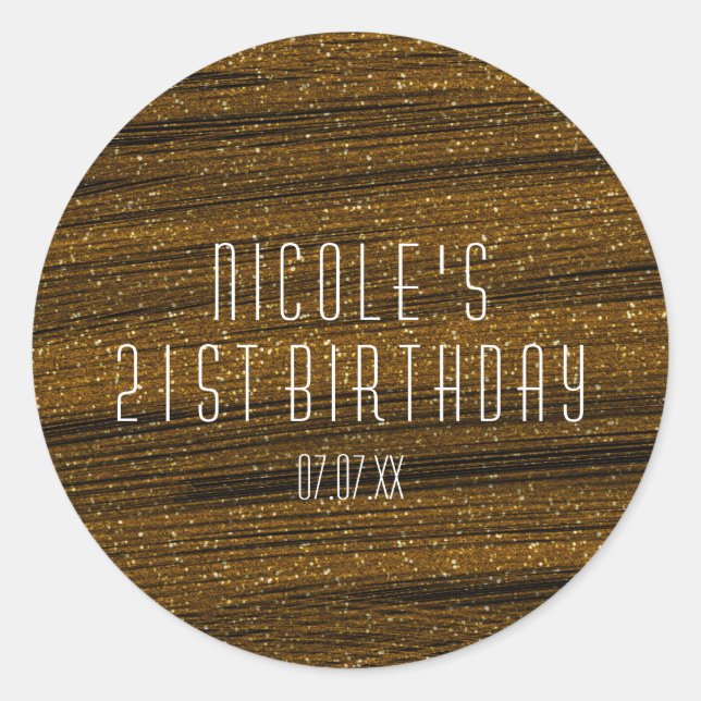 Purpurina de la Marcha del Oro y Pegatinas del Par (Anverso)