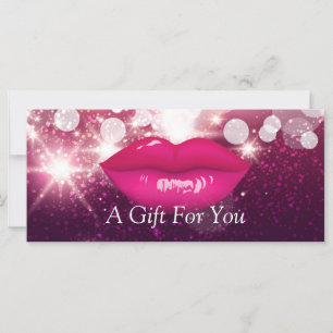Purpurina de los labios rosados calientes Certific