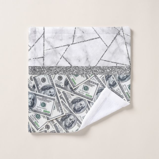 Purpurina de mármol interior de plata de lujo Sho (Toallita)