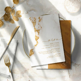 Purpurina de mármol moderno Boda Gold ID816