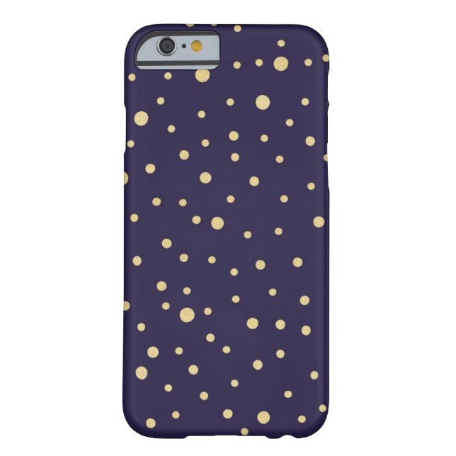 Purpurina de medianoche funda de iPhone 6 (Reverso)