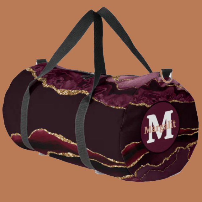 Purpurina de oro de Borgoña Agate Bolsa Duffel gra (Subido por el creador)