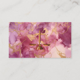 purpurina de oro de moda rosa tarjeta de visita de